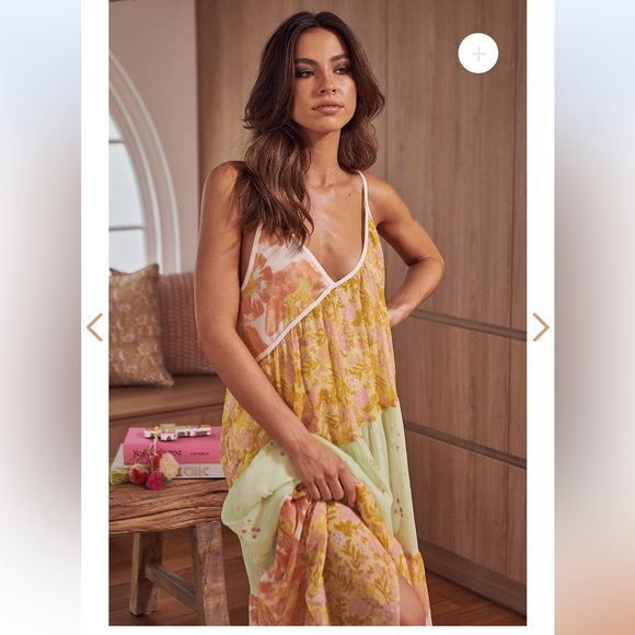 NWT Free People Luna Grace Tiered Maxi Dress - Picture 6 of 16